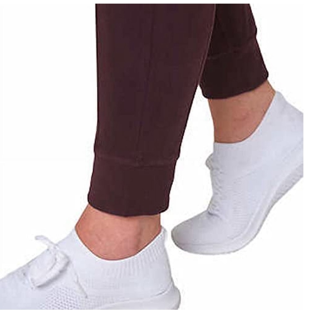 Mondetta Women's Cozy Warm Fleece Jogger Pant with Pockets (Wine Tasting, S) - Picture 3 of 10